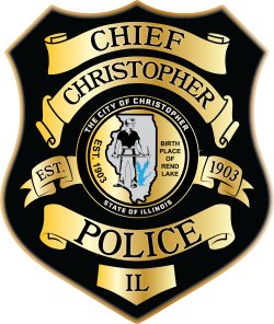 Christopher Police Chief Badge
